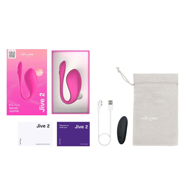 Виброяйцо WE-VIBE Jive 2 розовый,силикон,10 см.