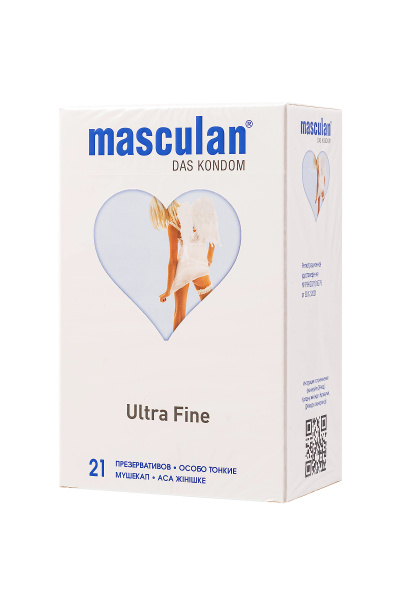 Презервативы Masculan, Ultra Fine №21, особо тонкие, 19 см, 5,3 см, 21шт