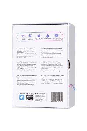 Анальная втулка Lovense Hush 2 (L), силикон, черная, 12,1 см