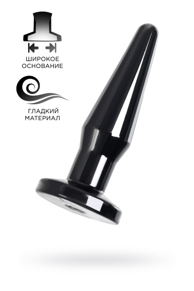 Анальная втулка TOYFA POPO Pleasure Gemini α, TPE, черная,12,1 см