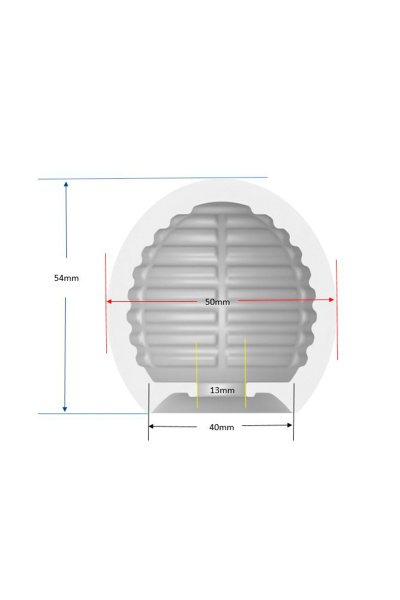 Яйцо-мастурбатор MALESATION Lucky Ball type 1, TPE, белый