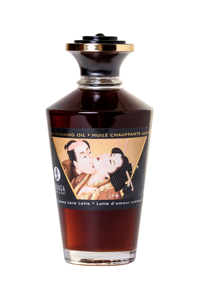 Массажное масло возбуждающее Shunga Сливочный любовный латте,  натуральное 100 мл