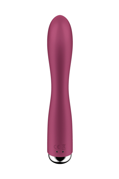 Вибратор-кролик с ротацией Satisfyer Spinning Rabbit 1, силикон, бордовый, 20,5 см