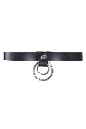 Чокер-ошейник Pecado BDSM, кольцо в кольце