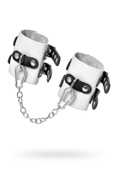Наручники Pecado BDSM с двумя ремешками с люверсами,мягкие