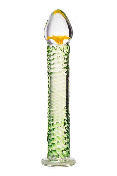 Фаллоимитатор Sexus Glass,стекло, прозрачный, 16,5 см