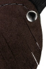 Маска с бахромой Pecado BDSM, натуральный велюр, шоколад